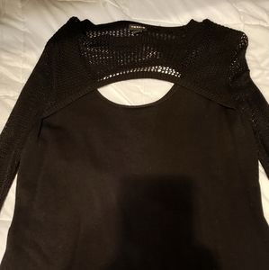 Black long sleeve top